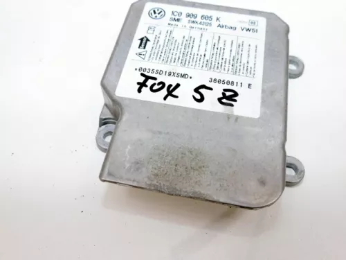 VW Polo 9N 9N3 Steuergerät Airbag Airbagsteuergerät 1C0909605K Index 08 Fabia (100209)