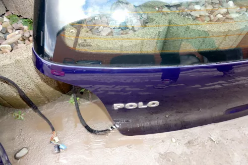 VW Polo 9N Heckklappe Kofferraumklappe Klappe hinten blau LB5N (100450)