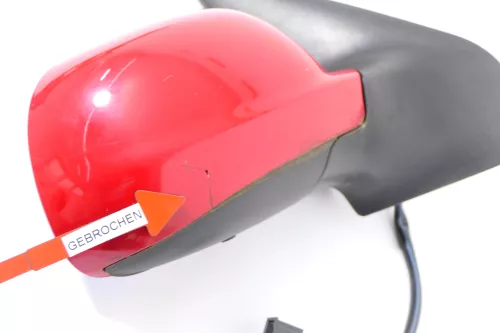 VW Bora Golf 4 elektrischer Spiegel Außenspiegel rechts rot LY3D mit Glas (102864)