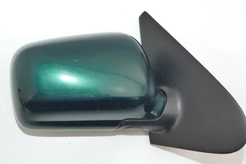 VW Polo 6N manueller manuell Spiegel Außenspiegel rechts mit Glas grün LC6P (103390)