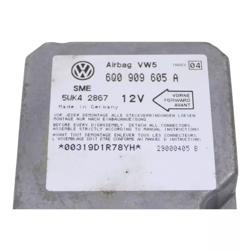VW Golf 4 Bora Steuergerät Airbag Airbagsteuergerät 6Q0909605A Index 04 (103436)