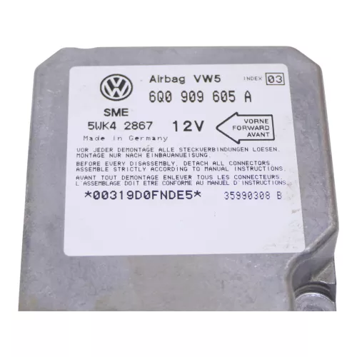 VW Polo 6N2 Bora Steuergerät Airbag Airbagsteuergerät 6Q0909605A Index 03 (103454)