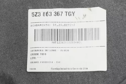 VW Fox Teppich Innenteppich Innenraum Boden Innen 5Z3863367 TGY (104692)