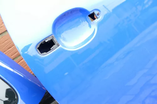 VW Lupo Seat Arosa Tür vorne rechts Beifahrertür blau LW5Z ohne Anbauteile (105286)