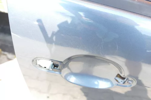 Skdoa Fabia 6Y Kombi + Limo Tür vorne rechts Beifahrertür blau grau LF7V (105835)