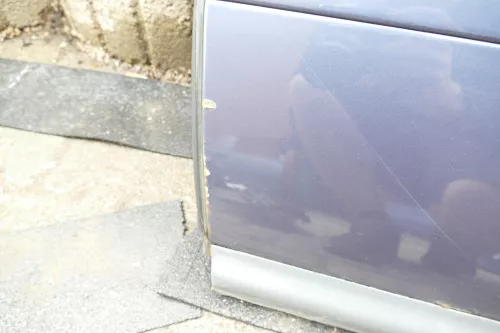 Audi A6 4B C5 Tür Türblatt hinten links grau blau LY5X Facelift abEnde2002 (105997)