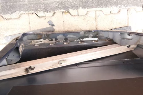 Audi A6 4B C5 Tür Türblatt hinten links blau LY5K ohne Anbauteile (106716)