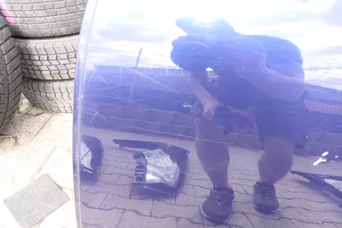 VW Passat 3B 3BG Kombi Variant Tür hinten links blau LB5N (107127)