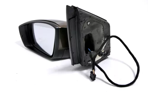 VW Polo 6R elektrischer Spiegel Außenspiegel links außen braun LH8Z (107358)