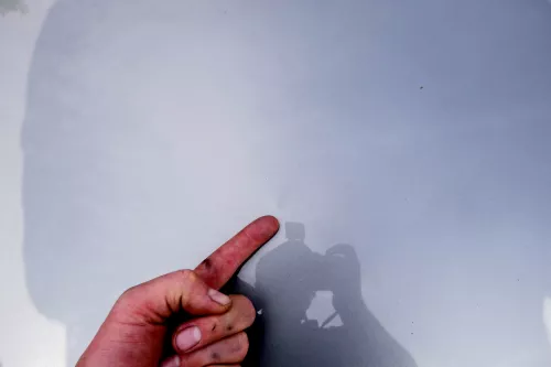 VW Passat 3BG Motorhaube Klappe vorne vorn Haube grau LD7W Frontklappe (107453)