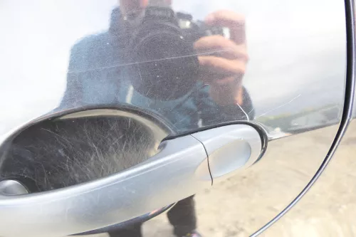 VW Golf 5 Plus 5M1 Tür hinten links schwarz LC9Z - ohne Anbauteile mit Scheibe (107708)