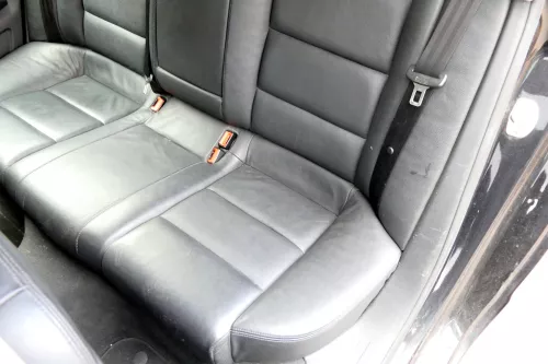 Aud A6 4F C6 Avant Kombi Sitze Sitz Rückbank hinten Leder Rücksitzbank schwarz (107760)