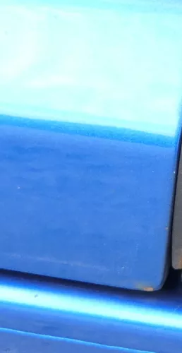 VW Touran 1T Tür hinten rechts blau LA5X mit Scheibe, sonst OHNE Anbauteile (107902)