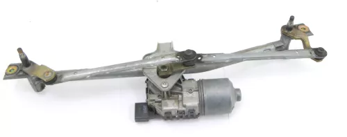 Skoda Fabia Wischermotor Motor Scheibenwischer vorne Gestänge Aufnahme 6Y1955023 (108042)