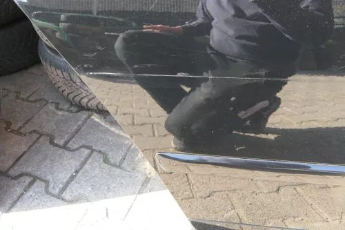 Audi A4 B7 8E Tür hinten rechts schwarz LY9B Kombi mit Scheibe und Rahmen (108114)