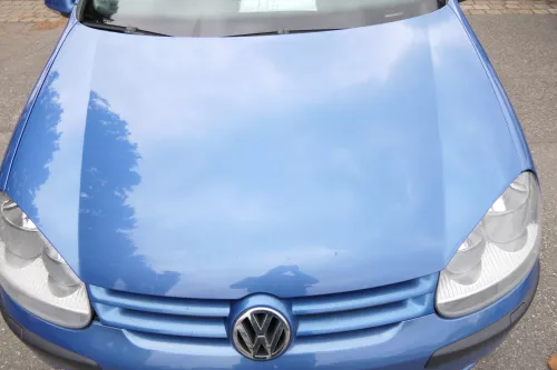 VW Golf 5 V 1K Motorhaube Haube Klappe vorne blau LC5G - Rost ROST Rost