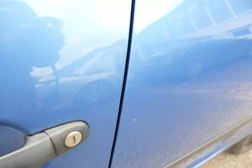 VW Golf 5 V 1K Tür Türrahmen hinten links 4/5-Türer blau LC5G -ohneAnbauteil (108327)