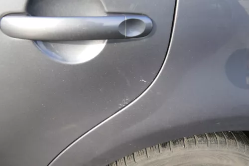 VW Touran 1T 1T3 Tür hinten links grau LD7X mit Scheibe (108484)