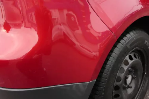 VW Golf 5 1K Limousine Stoßstange hinte Heckstoßstange Stoßfänger rot braun LA3W (109555)