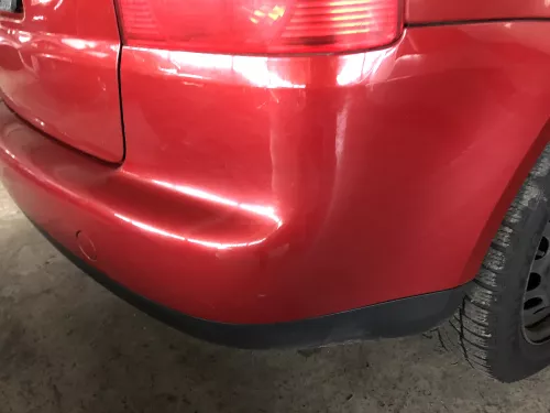 VW Touran 1T Stoßstange hinten Heckstoßstange Stoßfänger rot braun LA3W bis2010 (109580)