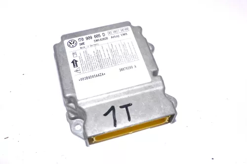 VW Touran Steuergerät Airbag Airbagsteuergerät 1T0909605D 02 H021 S0100 5WK43828