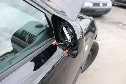 Audi A4 B5 Spiegel Außenspiegel rechts elektrisch schwarz LY9B abca1999 Facelift (110469)