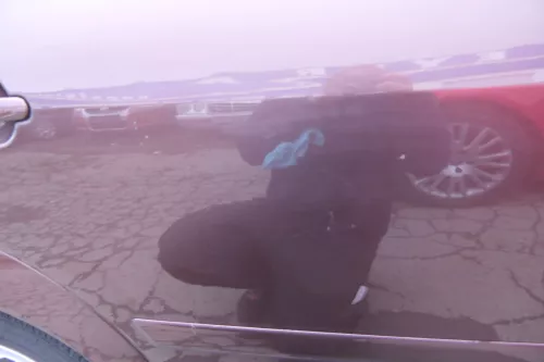 Audi A2 8Z Tür vorne rechts rot braun LZ3R -mit Rahmen, Scheibe und Fensterheber (110649)