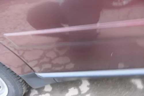 Audi A2 8Z Tür hinten rechts rot braun LZ3R -mit Rahmen + Scheibe (110652)