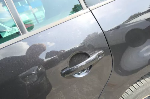 VW Touran 1T 1T3 Tür hinten links schwarz metallic LC9Z mit Scheibe (111768)