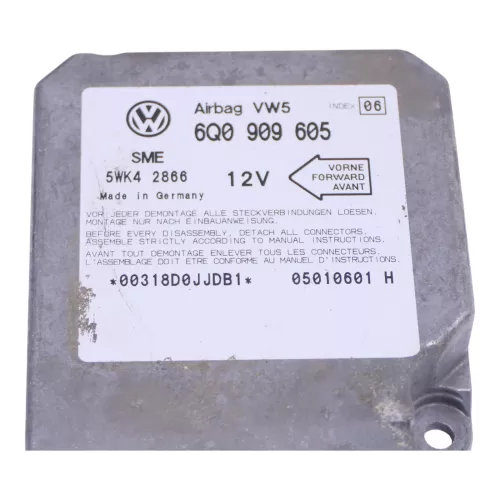 VW Sharan 7M 7M3 Steuergerät Airbag Airbagsteuergerät 6Q0909605 Index 06 (111842)