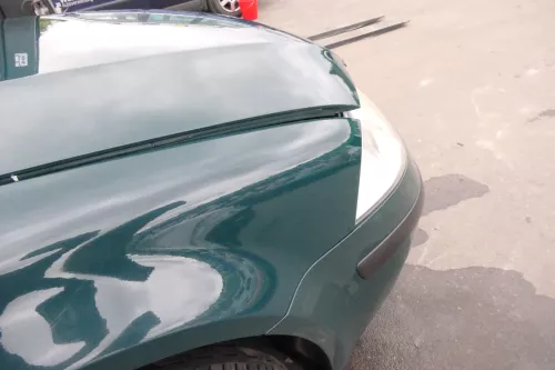 VW Passat 3BG Kotflügel original vorne rechts grün LB6G Blinkerloch (112006)