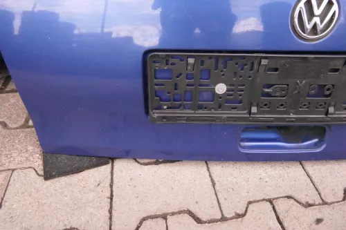 VW Polo 6N Heckklappe Klappe hinten Kofferraumklappe mit Scheibe blau LR5V  (112220)
