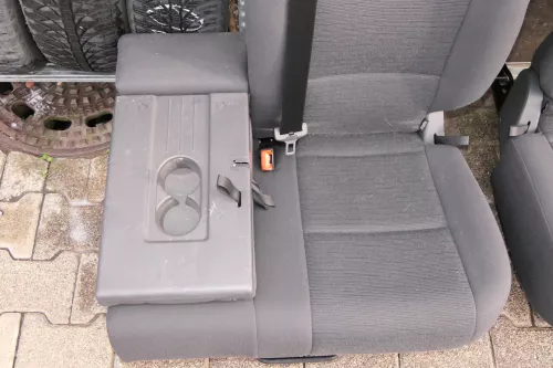 VW Golf 5M Plus Sitz Sitze Rückbank Rücksitzbank Lehne hinten links anthrazit VV (112646)