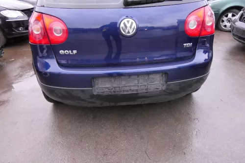 VW Golf 5 1K Limousine Stoßstange hinte Heckstoßstange Stoßfänger blau LD5Q