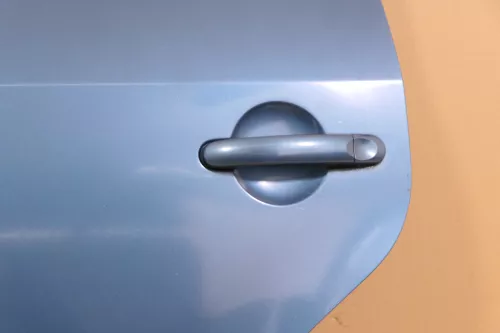 VW Touran 1T 1T3 Tür hinten links blau grün LC5Q mit Scheibe (113399)