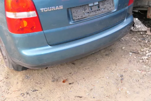 VW Touran 1T Stoßstange hinten Heckstoßstange Stoßfänger blau grün LC5Q