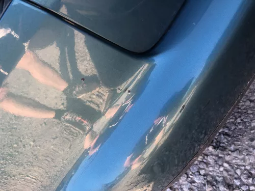 VW Touran 1T Stoßstange hinten Heckstoßstange Stoßfänger blau grün LC5Q (113403)