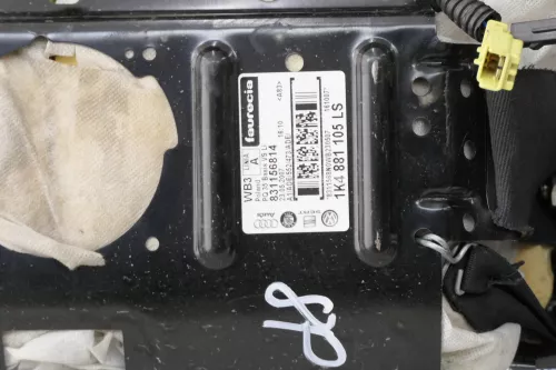 Audi A3 8P Sitz Fahrersitz vorne links 4/5-Türer  Sitzheizung soul schwarz (113493)