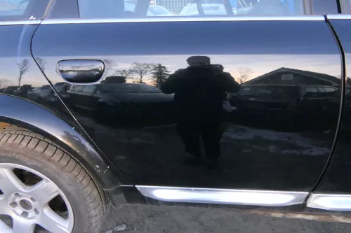 Audi A6 4Z Allroad Tür Türblatt hinten rechts schwarz LY9B ohne Anbauteile