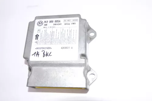 VW Golf 5 Steuergerät Airbagsteuergerät 1K0909605A Index 03 ## 6x Airbag