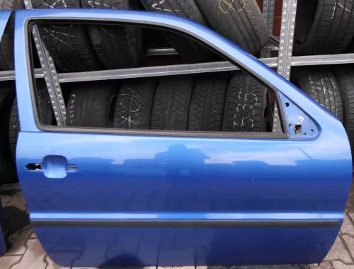 VW Polo 6N 6N2 Tür vorne rechts Beifahrertür 2/3-Türer blau LA5M