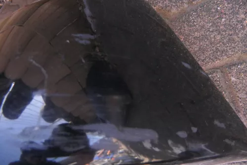 VW Polo 6N Stoßstange hinten breite XXL Heckstoßstange schwarz LC9Z (114082)