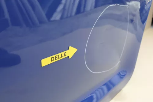 VW Touran 1T3 1T Tür hinten links Fahrerseite blau LL5M (114091)