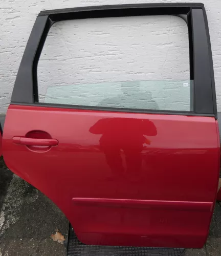 VW Polo 9N 9N3 Tür hinten rechts 4/5-Türer rot braun LC3X