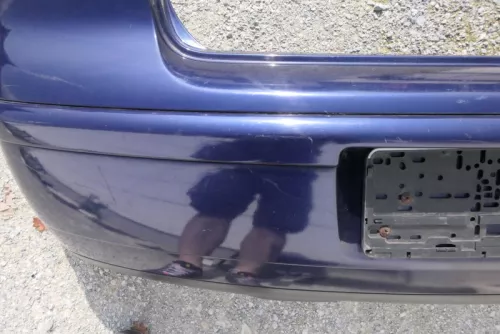 VW Polo 9N 9N3 Stoßstange Heckstoßstange hinten blau LB5N (115638)