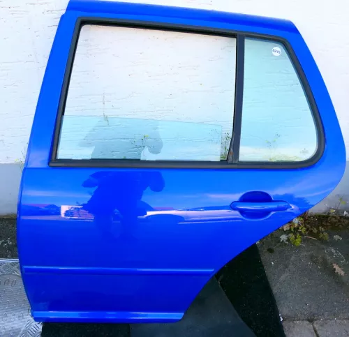 VW Golf 4 Limousine Tür hinten links blau LW5Z (KEINkombi)