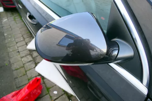 VW Passat 3C elektrischer Spiegel Außenspiegel rechts braun LC8Z anklappbar (115804)