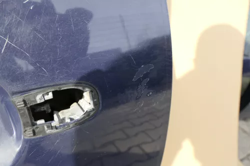 VW Golf 4 Tür vorne links Fahrertür 2/3-Türer blau LA5G (116264)