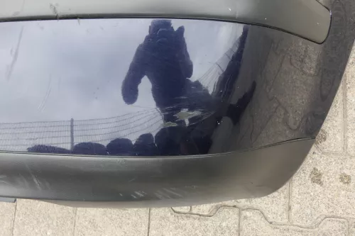 VW Golf 4 Limousine Stoßstange hinten Heckstoßstange Stoßfänger blau LC5H (116467)