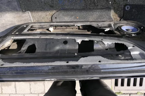 VW Lupo Seat Arosa Tür vorne rechts Beifahrertür schwarz L041 (mech. Fensterherh (116534)